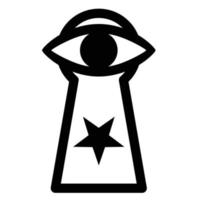 illuminati símbolo estético tatuaje diseño vector