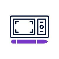 icono de tableta digitalizadora para el diseño de su sitio web, logotipo, diseño móvil y presentación. vector