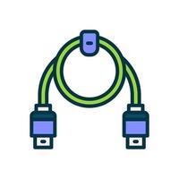 icono de enchufe usb para su sitio web, móvil, presentación y diseño de logotipo. vector