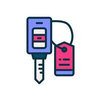 car key icon for your website, mobile, presentation, and logo design. vector