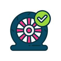 flat tire icon for your website, mobile, presentation, and logo design. vector