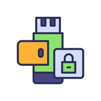 pendrive icon for your website, mobile, presentation, and logo design. vector