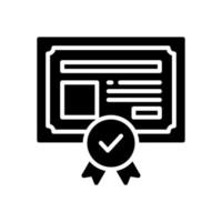 icono de certificado para el diseño de su sitio web, logotipo, aplicación, ui. vector