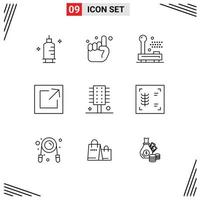 9 Thematic Vector Outlines and Editable Symbols of comb share devices link hardware Editable Vector Design Elements