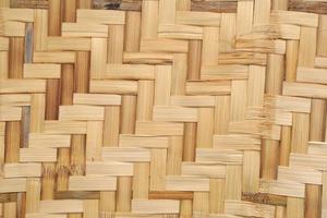 Traditional handcraft weave Thai style pattern nature background texture wicker surface for furniture material photo