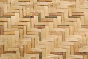 Traditional handcraft weave Thai style pattern nature background texture wicker surface for furniture material photo