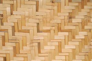 Traditional handcraft weave Thai style pattern nature background texture wicker surface for furniture material photo