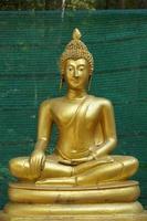 Makha Asanaha Visakha Bucha Day Golden Buddha image photo