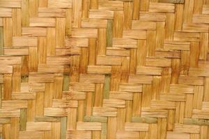 detail handicraft bamboo weaving background. Rattan texture. photo