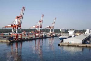 Halifax City Port And Cranes photo