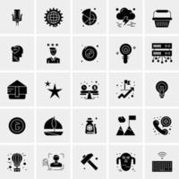 25 iconos de negocios universales vector ilustración de icono creativo para usar en proyectos relacionados con la web y dispositivos móviles