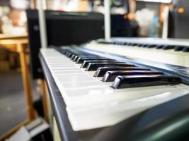 Close up of an electronic keyboard photo