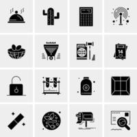 16 Business Universal Icons Vector Creative Icon Illustration to use in web and Mobile Related project