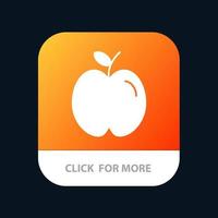 Apple Education School Study Mobile App Button Android and IOS Glyph Version vector