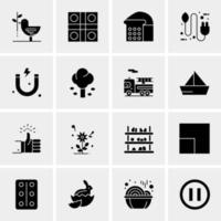 16 Business Universal Icons Vector Creative Icon Illustration to use in web and Mobile Related project