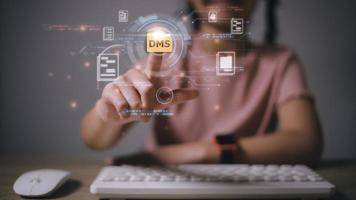 Business with Document Management System DMS Online Document Database and automated processes in file management Search and manage document database files online. photo