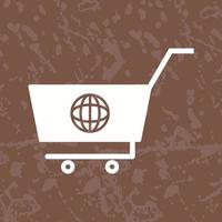 Unique Global Shopping Vector Icon