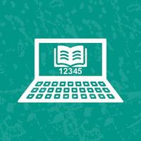 Unique Online Study Vector Icon