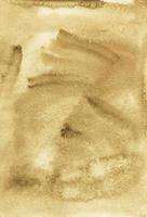 textura de fondo marrón líquido antiguo acuarela. pinceladas sobre papel. foto