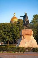 St. Petersburg, Russia - August 16 , 2022 Monument Bronze Horseman photo