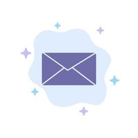 Mail Email User Interface Blue Icon on Abstract Cloud Background vector