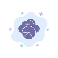 Reporting Cloud Data Science Cloud Science Blue Icon on Abstract Cloud Background vector