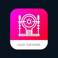 Define Energy Engineering Generation Power Mobile App Button Android and IOS Line Version vector