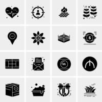 16 Universal Business Icons Vector Creative Icon Illustration to use in web and Mobile Related project