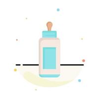 feeder bottle child baby milk Flat Color Icon Vector