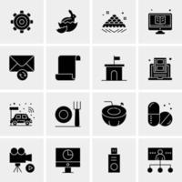 16 Universal Business Icons Vector Creative Icon Illustration to use in web and Mobile Related project