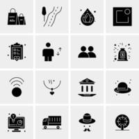 16 Universal Business Icons Vector Creative Icon Illustration to use in web and Mobile Related project