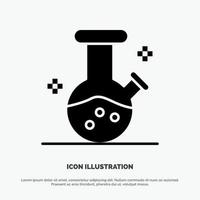 Demo flask Lab Potion solid Glyph Icon vector