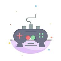 Game Pad Video Xbox PlayStation Abstract Flat Color Icon Template vector