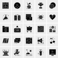 25 Universal Business Icons Vector Creative Icon Illustration to use in web and Mobile Related project