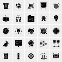 25 iconos de negocios universales vector ilustración de icono creativo para usar en proyectos relacionados con la web y dispositivos móviles