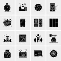 16 Universal Business Icons Vector Creative Icon Illustration to use in web and Mobile Related project