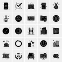 25 iconos de negocios universales vector ilustración de icono creativo para usar en proyectos relacionados con la web y dispositivos móviles