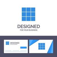 Creative Business Card and Logo template Menu Ui Basic Vector Illustration