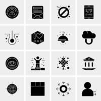 16 Universal Business Icons Vector Creative Icon Illustration to use in web and Mobile Related project