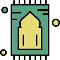 iconos de ramadán oración islámica musulmana y ramadán kareem iconos de línea delgada establecen símbolos modernos de estilo plano aislados en blanco para infografías o uso web vector