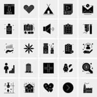 25 iconos de negocios universales vector ilustración de icono creativo para usar en proyectos relacionados con la web y dispositivos móviles