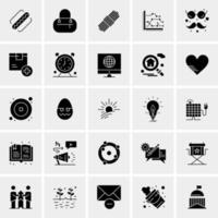 25 iconos de negocios universales vector ilustración de icono creativo para usar en proyectos relacionados con la web y dispositivos móviles