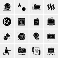 16 Universal Business Icons Vector Creative Icon Illustration to use in web and Mobile Related project