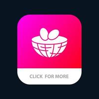 Eggs Easter Egg Spring Mobile App Button Android and IOS Glyph Version vector