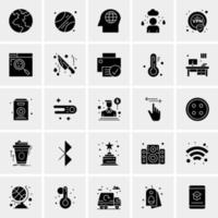 25 iconos de negocios universales vector ilustración de icono creativo para usar en proyectos relacionados con la web y dispositivos móviles