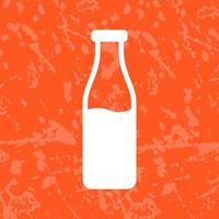 icono de vector de botella de leche