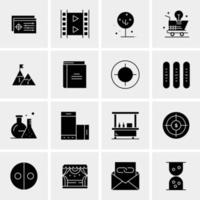 16 Universal Business Icons Vector Creative Icon Illustration to use in web and Mobile Related project