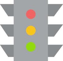 Light Traffic signal Navigation rule  Flat Color Icon Vector icon banner Template