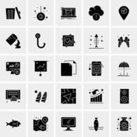 25 Universal Business Icons Vector Creative Icon Illustration to use in web and Mobile Related project