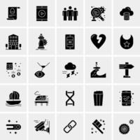 25 iconos de negocios universales vector ilustración de icono creativo para usar en proyectos relacionados con la web y dispositivos móviles